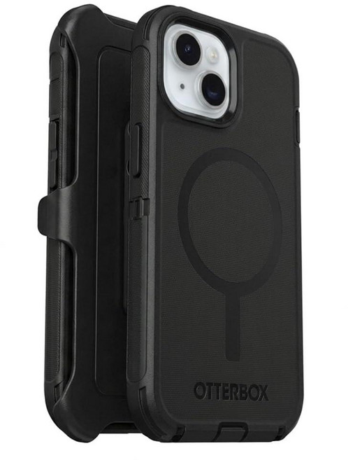 OtterBox 아이폰 17e 및 아이폰 16e (전용) - 디펜더 시리즈 케이스 - 블랙 - 스크린리스 - 견고하고 내구성 - 포트 보호 기능 포함 - 홀스터 클립 포함 -