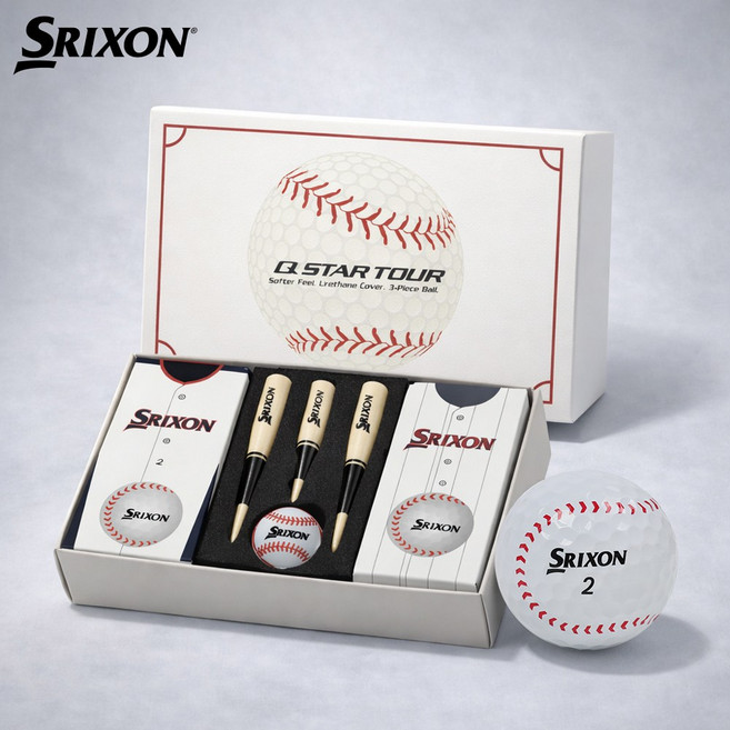 스릭슨 던롭 신형 Q-STAR 큐스타 3피스 우레탄 골프공 12p, 화이트(야구볼), 4개입, 1개