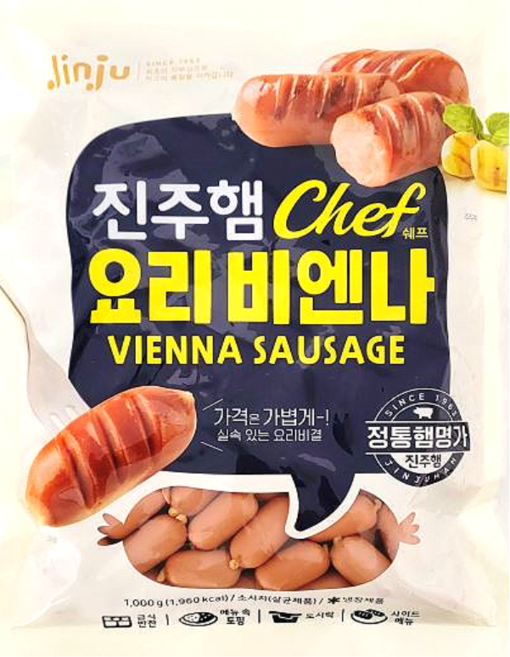 진주햄 쉐프 요리비엔나 소시지 1kg, 1개