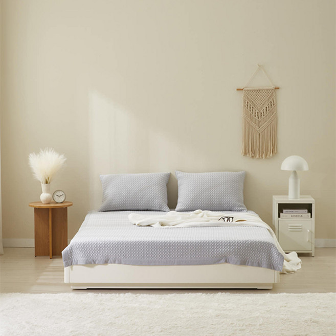 집앤콕 이불패드 모달 텐셀 침대패드 고정밴드, 그레이