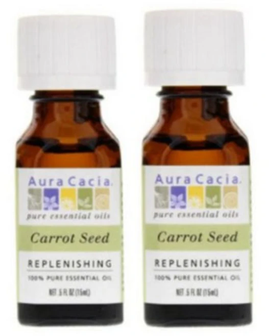 아우라카시아 퓨어에센셜 당근씨오일 15ml 2개 / Aura Cacia Pure Essential Oil Carrot Seed 0.5oz 2pack - 쿠팡