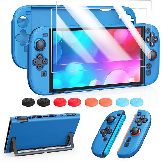 FYOUNG Protective Case for Nintendo Switch 2 2025 Slim Hard Shell Accessories Scratch&Shock Prot, 솔리드 블루