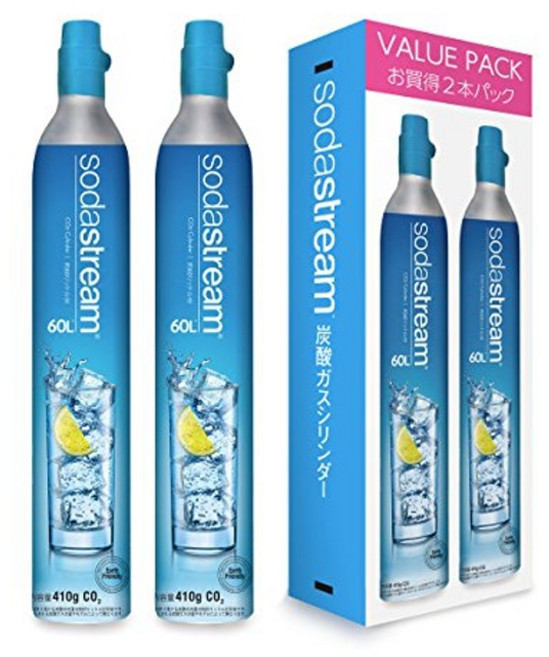 소다스트림 정품 탄산가스 실린더 60L 2개입 세트