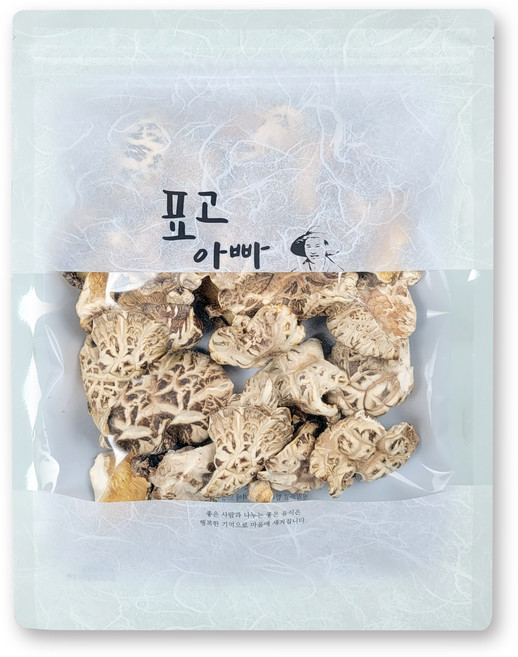 [표고아빠]참나무원목재배 국산 말린 건조표고버섯 [백화고(파지)] 깨진버섯 실속 가정용 지퍼백포장, 1개, 400g