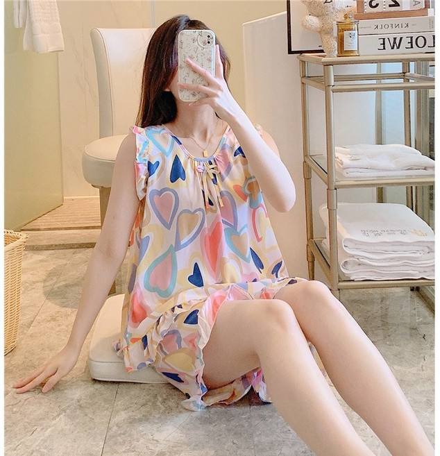 바바 냉감소재 아이스쿨 파자마 상하세트 홈웨어 인견 잠옷