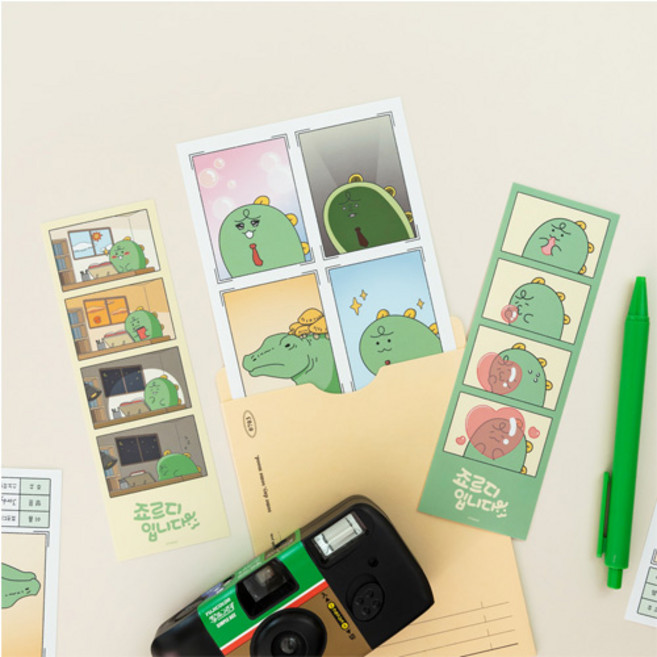 카카오프렌즈 죠르디입니다 포토 스티커, 랜덤, 1개