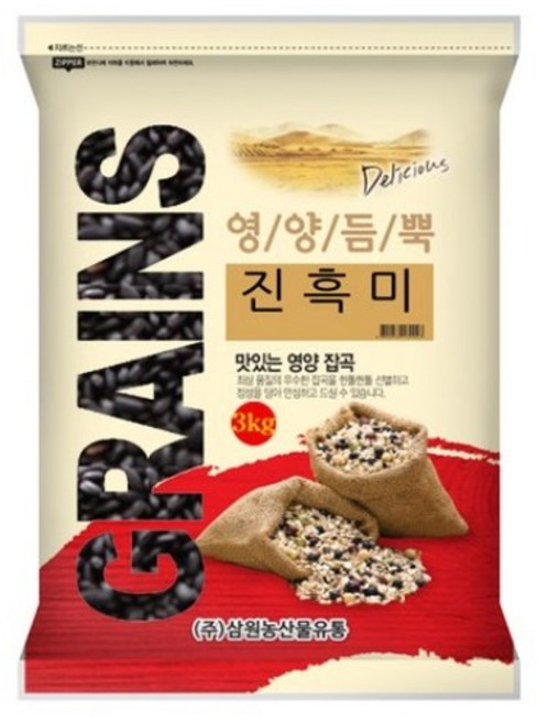 삼원농산 진흑미, 3kg, 1개