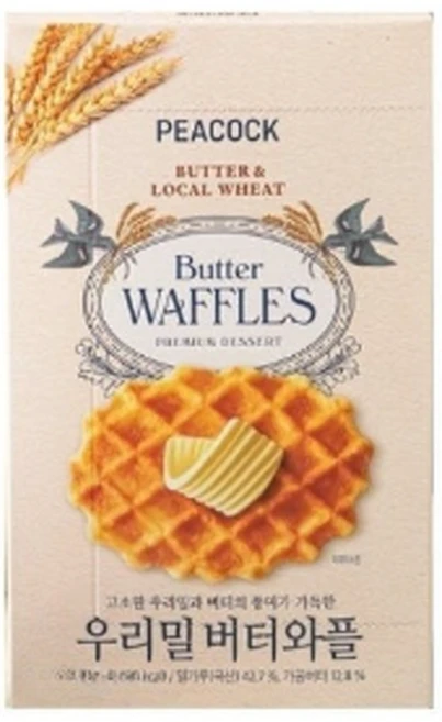 피코크 우리밀버터와플 288g(24g x 12봉) x 2ea, 288g, 2개 - 쿠팡