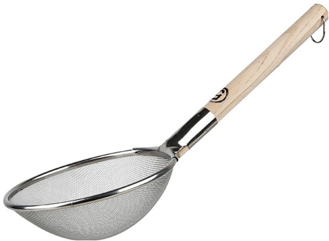 플라라 업소용 나무 손잡이 고운망 튀김 건지기, 1개