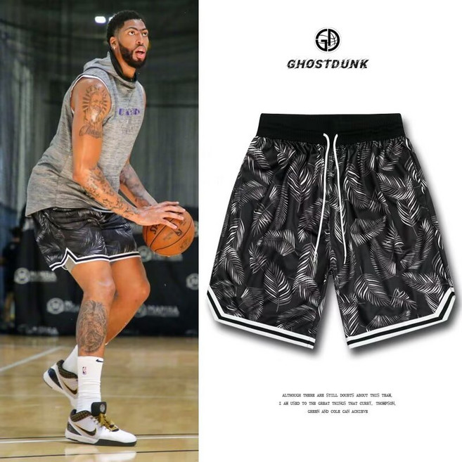 街頭籃球短褲 五分褲 夏季短褲 美式短褲 黑色