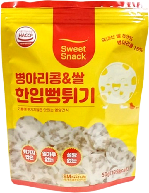병아리 콩&쌀 한입뻥튀기, 1개, 50g
