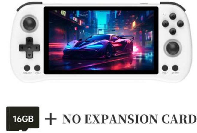 고전 레트로 게임기 게임 콘솔 게임 박스 POWKIDDY X55 5.5 인치 1280*720 IPS 화면 RK3566 휴대용 오픈 소스 선물, 13 White 16GB, 1개