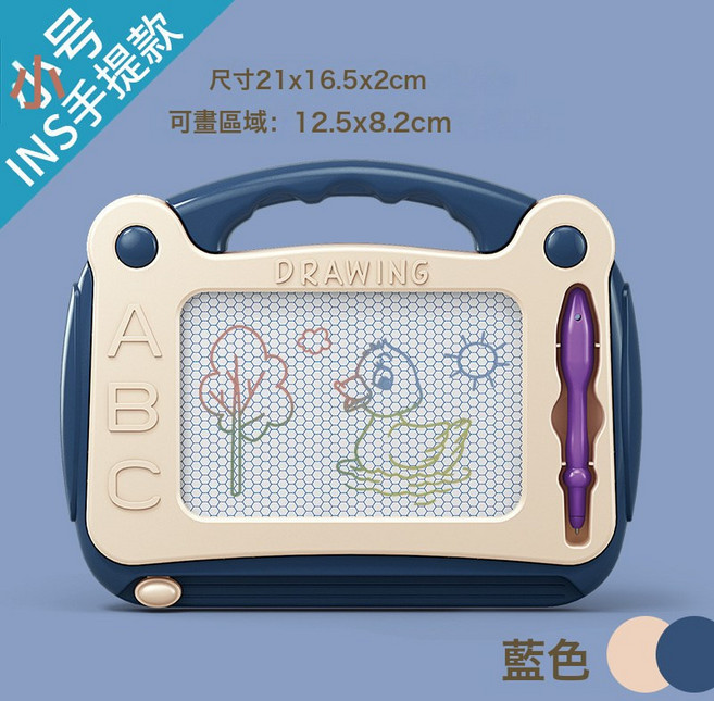 DIU 大號兒童畫畫板磁性寫字板彩色小孩幼兒-歲玩具男女寶寶塗鴉板, 1個, 如圖