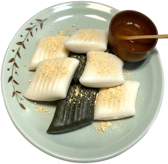 하루한떡 굳지않는 절편세트(해남 해풍 쑥 절편 국내산100% 백미 절편), 20개, 50g