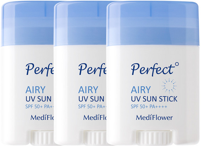 메디플라워 퍼펙트 에어리 유브이 선스틱 SPF 50+ PA++++, 23g, 3개