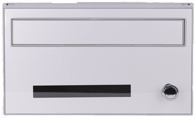 고급 다세대 우편함 아파트 벽걸이 우체통 플랫400시리즈, 실버-키타입형, 80mm, 좌측