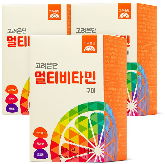 고려은단 멀티비타민 구미, 60회분, 3개
