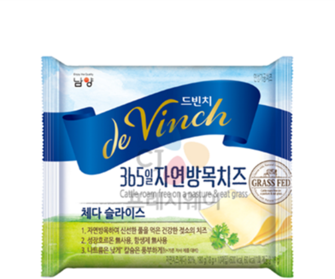 드빈치 체다치즈(슬라이스) 180g, 1개