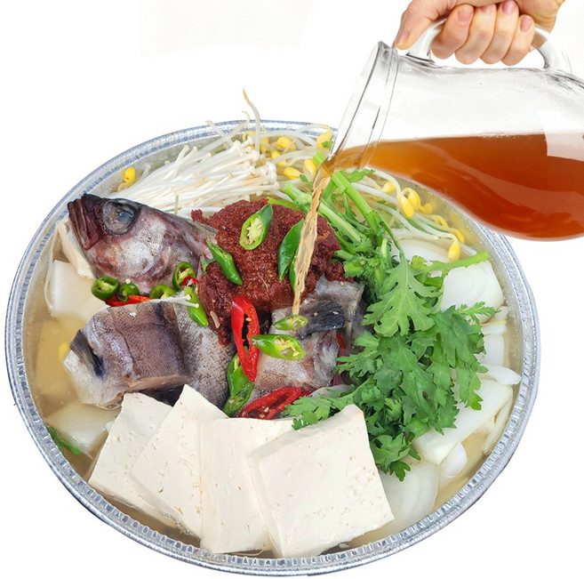 [자연애레시피] 바로 끓여 먹는 시원한 동태탕 밀키트 캠핑음식 술안주, 1개, 2.3kg