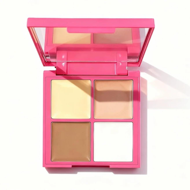 IWAWA 컨실러 - 다크 서클용 컨실러 풀 커버리지 바디 및 페이스 메이크업을 위한 한국 컨실러 4개의 팔레트 및 오래 지속됨(#01 0.28g) - 쿠팡