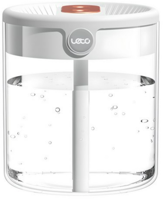 레토 듀얼 클린 대용량 미니 가습기 1.4L, LHD-UD05, 화이트