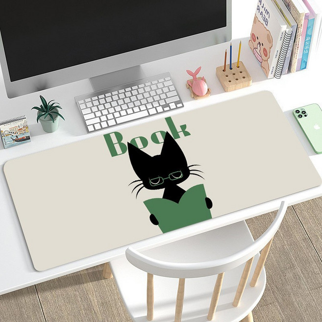 에브리샤인 고양이 초대형 게이밍 마우스 장패드 800X300, 1개, 13