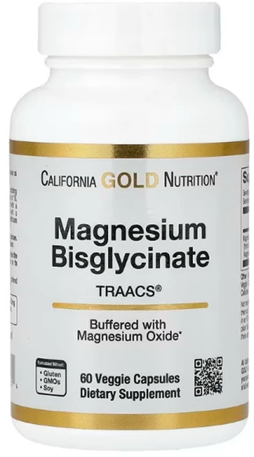 캘리포니아골드뉴트리션 마그네슘 비스글리시네이트 Magnesium Bisglycinate 60정 2개, 1개 - 쿠팡