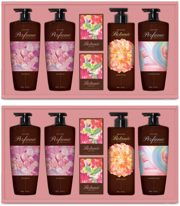 엘지생활건강 정성담은 샴푸&바디세트 프리미엄 선물세트 설날 추석 명절 답례품, 2세트