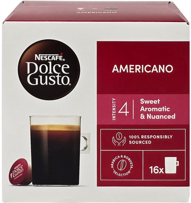 네스카페 돌체구스토 아메리카노 캡슐커피, 8.5g, 16개입, 1개