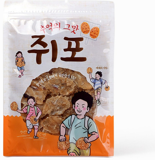 홍진포장 식품포장지 건어물포장지 추억의그맛 쥐포 100장 5가지 사이즈 (지퍼 선택), (지퍼형) 22x30cm, 100개