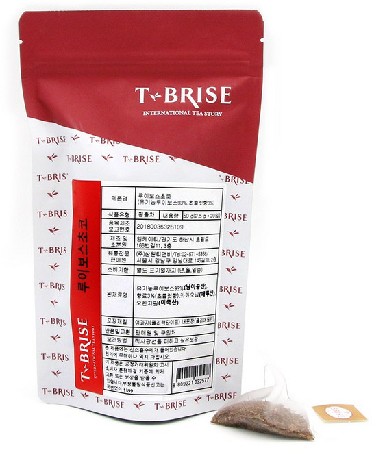 티 브리즈 루이보스 초코 20티백, 3g, 1개, 20개입