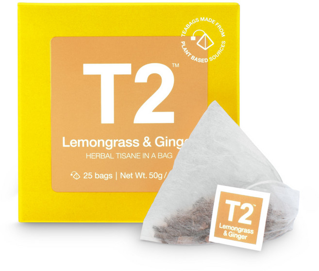 T2 레몬그라스&진저 티백, 25, 25개입, 1개, 50g