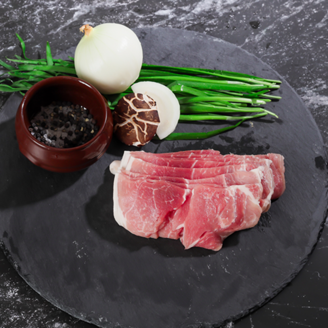 [육라운드] 한돈 앞다리 불고기용 300g 온라인정육점 캠핑용고기 단체 선물 육라운드 육류도매, 무항생제 300g