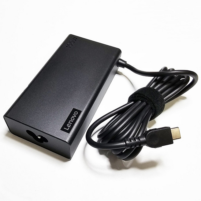 레노버 정품 어댑터 ADL100YDC3A 호환 100W USB C 타입 PD 충전기 20V 5A, 1개