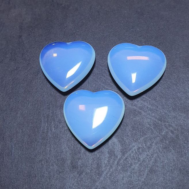 코드트리 사랑의돌 하트모양 오팔 3cmX3cm 1개