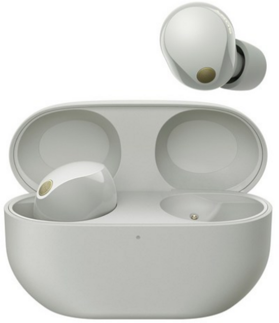 소니 노이즈캔슬링 블루투스 이어폰, WF-1000XM5, 플래티넘실버