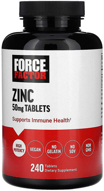 Force Factor 아연 50mg 240정 FOA-66054, 1개