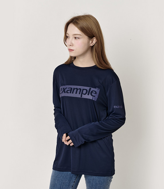 이그잼플 여성용 빅사이즈 아이스 쿨론 긴팔티 기능성 클래식 CLASSIC