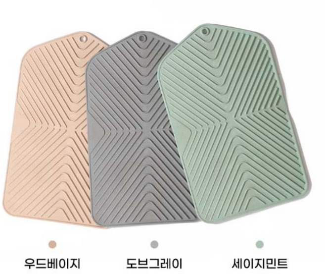 친환경 주방 인테리어 감성 드라잉매트 자취 깔끔 식기건조대, 우드베이지