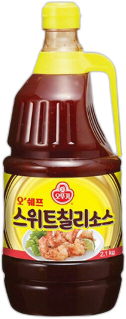 오뚜기 스위트 칠리 소스 음식종류 반찬종류 HyC마켓, 2.1kg, 2개