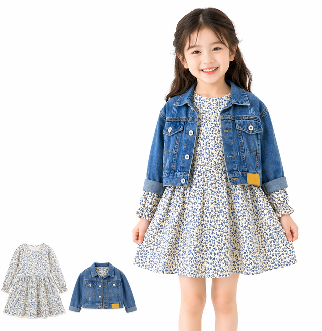 유아 여아 데님 자켓 아동 청자켓 봄가을 아우터