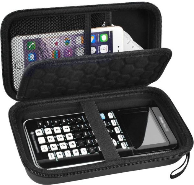 텍사스 인스트루먼트 TI-Nspire CX II/TI Nspire CX/TI-NSPIRE CX-II T CAS/TI-84 Plus CE 컬러 그래핑 계산기 보관 홀더-핑크(박, for TI-Nspire CX _Black