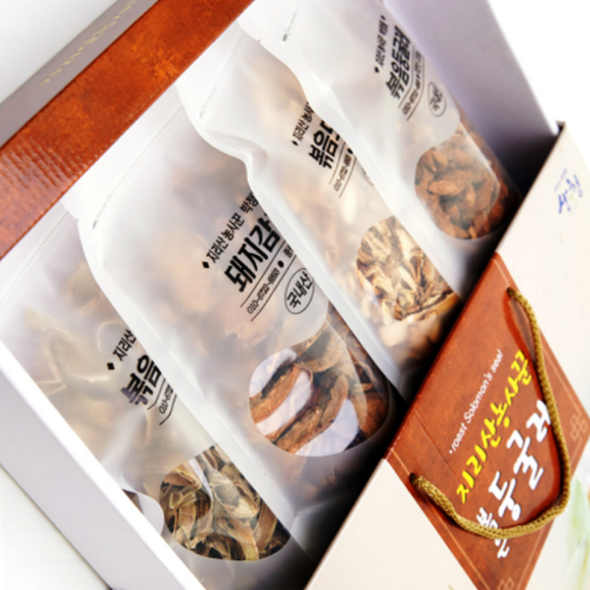 지리산 약초차 4종 선물세트 국내산 100% 무공해 볶음둥굴레 볶음작두콩 도라지 돼지감자, 1개