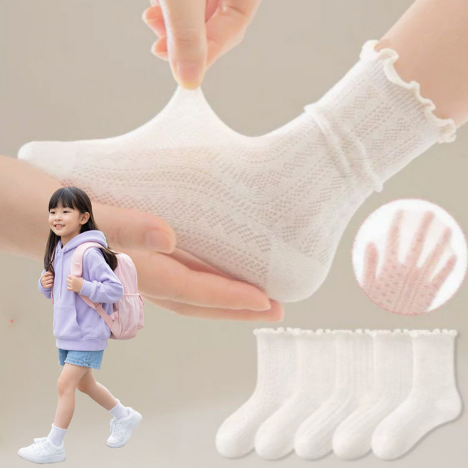 [봄신상]여아 레이스 시원한 양말 5세트
