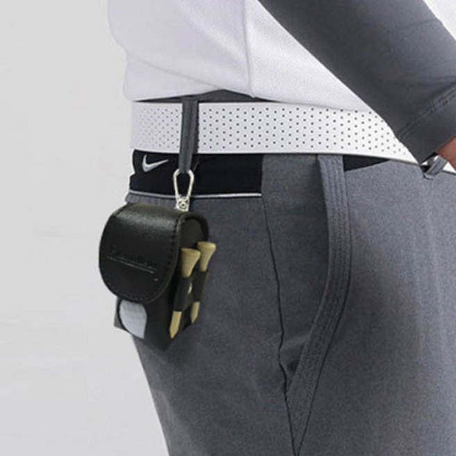 멀티 티홀더 골프공 2구 파우치 케이스 E058, 1개, 그레이