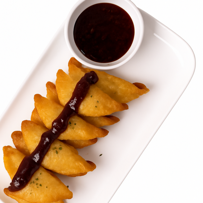 비밀의식탁 먹부장 신당동떡볶이 초등학교 분식집 야끼만두 못난이 튀김만두 업소용 수제야끼만두, 40개, 800g