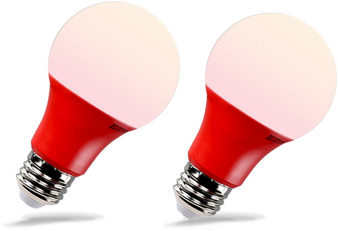 두영 LED 벌브 전구 8W 적색, 2개