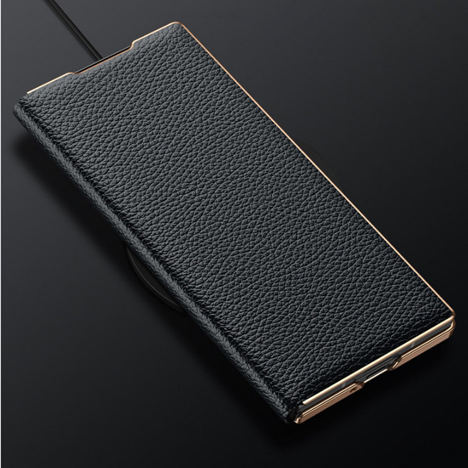 에버원 소가죽 갤럭시 Z폴드7 SM-F966 지폴드7 갤폴드7 핸드폰 케이스 가죽메탈 플립커버