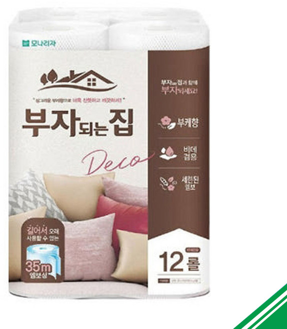 부자되는집 두루마리 화장지 2겹 35m 12롤 x2개, 2개