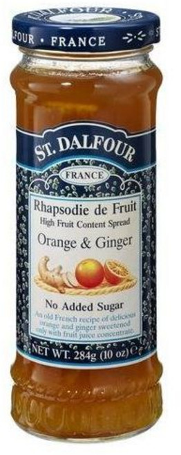 콩포트 잼 수제잼 세인트 달푸 진저 오렌지 100% 일 보존 (6x10온스), 284g